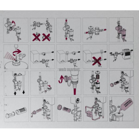 Pot de décantation magnétique orientable Dirtmag Plus 1'' 26 x 34 code usine 545376 Réf FP54526
