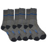 Chaussette T43-46 (lot de 3) Novipro  60% coton,35% polyester recycle,2% élasthanne, talons et pointe renforces