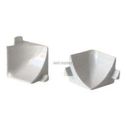 Connecteur de profilés de jonction SM en PVC angle rentrant finition Blanc Réf. 1420000659