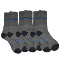 Chaussette T39-42 (lot de 3) Novipro 60% coton,35% polyester recycle,2% élasthanne, talons et pointe renforces.