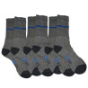 Chaussette T39-42 (lot de 3) Novipro 60% coton,35% polyester recycle,2% élasthanne, talons et pointe renforces.