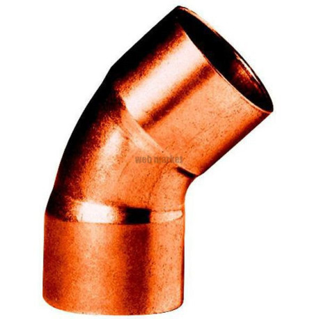 Coude cuivre à braser FF 45° 1/4 réf. 9606 002000000