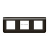 Legrand - plaque de finition horizontale Mosaic pour 3 x 2 Modules noir mat Réf. 079046L