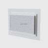 Collecteur de reprise confort white pour plenum de 600x400 mm avec enjoliveur en pvc blanc satine de 820x600 mm Réf. COL600X400