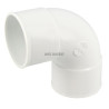 Coude simple femelle femelle 87°30 diamètre 50mm blanc Réf. UCJ88B