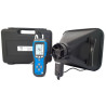 Kit anémomètre à hélice et manomètre + cône de mesure de débit 250 x 250 mm + certificat d'ajustage Réf. AFD-550K / 6091000