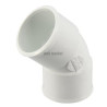 Coude simple femelle femelle 45° diamètre 32mm blanc Réf. UCF44B