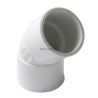 Coude simple femelle femelle 45° diamètre 32mm blanc Réf. UCF44B