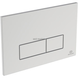 Plaque de commande pneumatique Oleas P2 pour bâti-support Prosys - chrome - boutons 3/6 litres - design rectangulaire Réf. R0119
