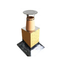 Accessoires de tubage flexible chapeau plat inox nd 4 230 / 250 0000 14 réf. 000014