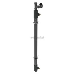 Récupérateur de chaleur vertical PIPE60 avec coudes d'installation fournis, entrée eau froide sanitaire en filetage femelle 3/4"