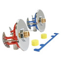 Module double raccordement sous évier/lavabo Fixoplac, raccords coudés à glissement mâle 12/17, pour installation PER D16 mm réf