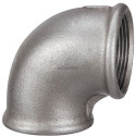 Coude 90° fonte malléable noir 90 femelle-femelle 12x17 réf.090012N