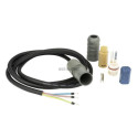 Kit connecto type S, raccordement électrique avec 1,5m de câble 3x1 ,5mm², terminaison gel diamètre 12 mm, longueur 45 mm 088L04