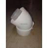 Coude 45 Sekurit 60 / 100 PPTL/PVC condensation gaz/fioul blanc réf. 229200