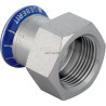 Jonction taraudée D15-1/2mm, acier inox Réf 31802