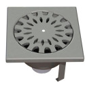 Siphon de sol inox 20X20cm diamètre 63mm rosette standard Limatec 2063