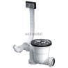 Cleany quick pour évier D90 inox avec trop plein rond D30 NF Réf 39600000000