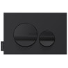 Plaque de commande double touche noir mat/brillant Réf. E20859-7-BMT