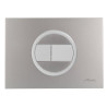 Plaque de commande 412 double volume bouton rectangulaire chromé brillant Réf. 0709316