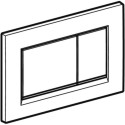 Plaque de déclenchement Sigma30 pour rinçage double touche: blanc, blanc mat Ref : 115.883.11.1
