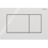 Plaque de déclenchement Sigma30 pour rinçage double touche: blanc, blanc mat Ref : 115.883.11.1