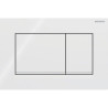 Plaque de déclenchement Sigma30 pour rinçage double touche: blanc, blanc mat Ref : 115.883.11.1