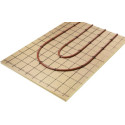 Plaque isolante prétracée RAUPUR en mousse de polyuréthane. R EGAL 1,85  Dimensions: 1200 mm x 1000 mm. Avec film pare-vapeur. Pour pose sous treillis et isolation de la chape.  13180401001