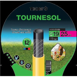 Tuyau Tournesol Jaune 19mm 25m / Anti-vrille, réf. 2333