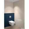 Plaque de commande WC TEMPOMATIC bicommande pour WC inox, piles 6V Réf. 464006