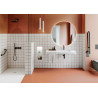 Lavabo PMR suspendu PMR Civit L Lisse 50x105 h9 Blanc pur mat Réf. WCIS0001