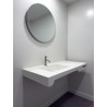 Lavabo PMR suspendu PMR Civit L Lisse 50x105 h9 Blanc pur mat Réf. WCIS0001
