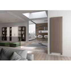 Radiateur eau chaude décoratif PIANO vertical Noir Graphite 2020x792x38 1703 W Réf. PI120201418A482A01
