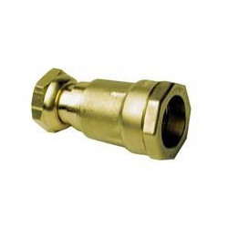 Raccord droit écrou prisonnier Type 109 Laiton diamètre : 20x27 DN : 25 réf. 581254