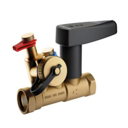 Vanne d'équilibrage Fluctus statique FF Kvs 12,1 avec vidange DN25H réf. MN80597.538