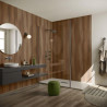 Système de panneaux muraux étanches Polyrey Nuance support composite profil rainure + languette décor Chêne Colorado C149 finition LIM format 260x60cm épaisseur 11,7mm