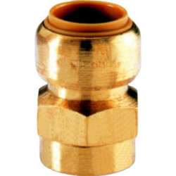 Manchon T270G instantané tectite femelle-femelle D22-26x34 pour tube cuivre PER et PB réf 4751813