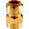 Manchon T270G instantané tectite femelle-femelle D22-26x34 pour tube cuivre PER et PB réf 4751813