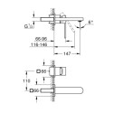 "Mitigeur monocommande 2 trous lavabo taille M GROHE Plus Supersteel Réf. 29303DC3"