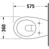 Cuvette suspendue Colomba DURAPLUS, 36x57,5, à fond creux, Blanc réf. 2547090000