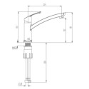 Flexibles d'alimentation Alterna inox F3/8 - longueur flexibles 410 mm - contient 2 flexibles - pour références : 7728285 7728286 7728287 7728291
