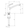 Flexibles d'alimentation Alterna inox F3/8 - longueur flexibles 410 mm - contient 2 flexibles - pour références : 7728285 7728286 7728287 7728291