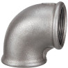 Coude 90° fonte malléable noir 90 femelle-femelle 50x60 réf.090050N