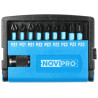 Set de 9 embouts impact Pozidrive 2,5 cm + porte embout 6 cm Novipro