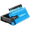 Set de 9 embouts impact Pozidrive 2,5 cm + porte embout 6 cm Novipro