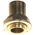 Raccord droit 2 pièces à joint plat compteur à oreille BD2309CU écrou 6/20 à braser sur cuivre : 22 DN : cal. 20 NF Réf. 0230940