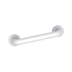 Poignée de maintien 300 mm en nylon, tube D 34 mm, avec noyau continu en acier anti-corrosif, équipée d'un manchon à surface structurée dans les zones d'appui, ou avec tube lisse, avec ou sans joints intermédiaires réf. 0453090019