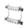 Distributeur/collecteur en acier inoxydable «Multidis SH» 11 circuits, à joint plat raccordement aux circuits 3/4" M Réf.1407261