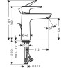 Mitigeur lavabo TALIS E  110 CH3 CoolStart avec tirette et vidage - finition aspect doré poli Réf. 71713990