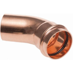 Coude 45 Altech à sertir cuivre mâle femelle diamètre 14 mm sachet de 2 pièces